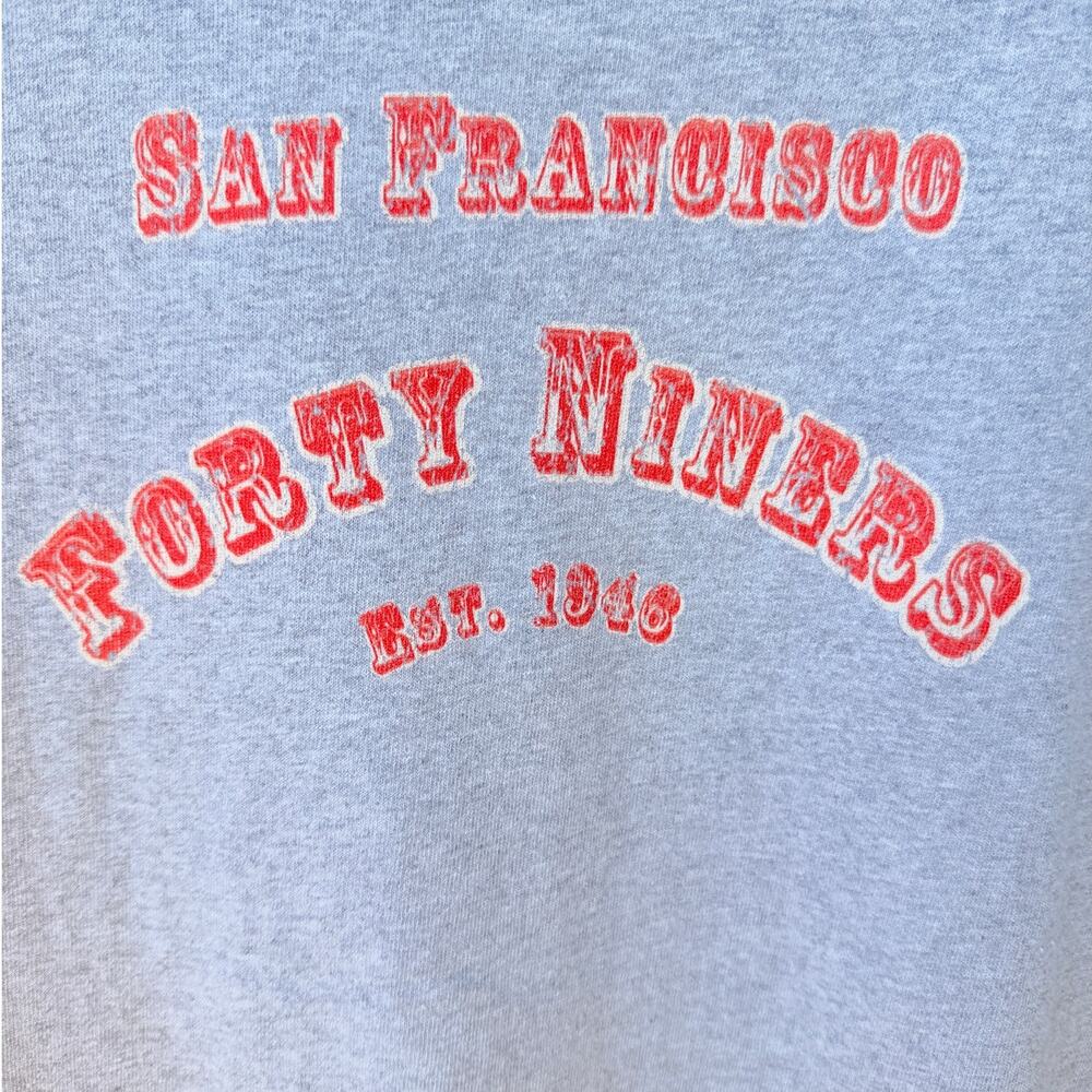 San Francisco 49ers The Catch Vintage Style T Shirt Mens Large Gray NFL Tee - Picture 5 of 5